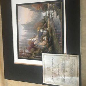 The Forest chapel by Thomas Kinkade